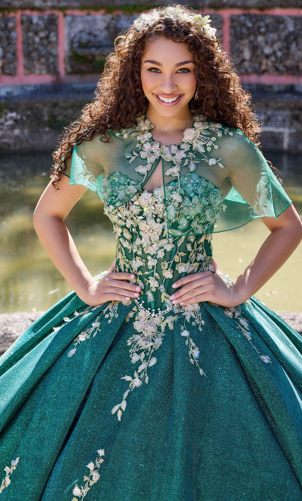 emerald quinceanera dresses